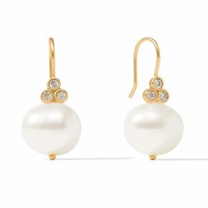 NWT Julie Vos Tudor Pearl Earrings